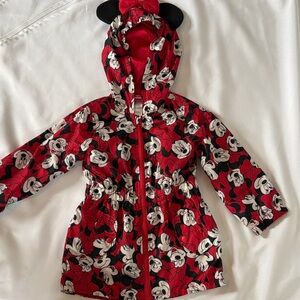 Disney Minnie Mouse Red and Black Patterned Jacket